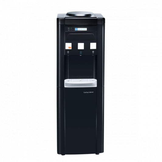 Bluestar 20 Litres Hot, Normal and Cold Water Dispenser with 20 Liters Cooling Cabinet, Stainless Steel Tank, Convenient Drip Tray (BWD3FMRGA - Black)