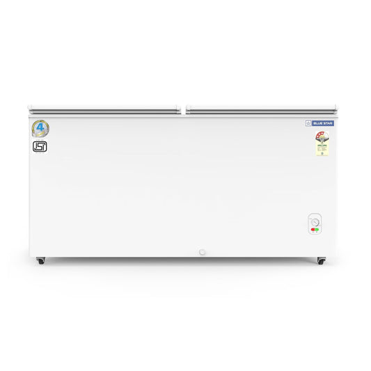 Blue Star CF3-400MEW/MPW 401 Litres Double Door Convertible Deep Freezer with Heavy Duty Casters (White)